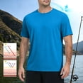 thumbnail image 5 of Leidass Men's T Shirt Short Sleeve UPF 50+ Lightweight Moisture Wicking Crew Neck T-Shirt Casual Summer Tee Shirts Blue XL, 5 of 6