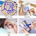 thumbnail image 6 of Permanent Markers,Shuttle Art 30 Pack Blue Permanent Marker set,Fine Point, Works on Plastic,Wood,Stone,Metal and Glass for Doodling, Marking, 6 of 6