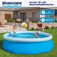 thumbnail image 6 of Bluescape Fast Set 10’ x 30” Round Inflatable Soft Sided Above Ground Pool Set, 6 of 12