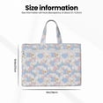 thumbnail image 3 of Salouo Orchids Flowers for Canvas Tote File Bag, Tote Bag With Zipper Business Briefcase Document Bag with Handle A4 File Organizer Laptop Bag for Travel & Work, 3 of 8