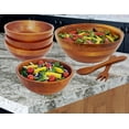 thumbnail image 3 of 7 Piece Wood Salad Bowl Set by Woodard & Charles, 3 of 5