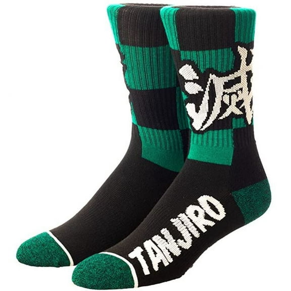 Demon Slayer Tanjiro Athletic Crew Socks for Men