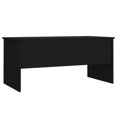 thumbnail image 3 of vidaXL Coffee Table Black 102x50.5x46.5 cm Engineered Wood, 3 of 5