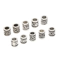thumbnail image 2 of Cuentas De Tubo De Pelo Nórdico, Abalorios Para Hacer Cuentas De Barba Vikinga, Aleación Simple Antigua Para Pulsera DIY Para Collar DIY Para Barba ANGGREK Otros, 2 of 8