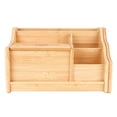 thumbnail image 2 of Caja De Almacenamiento, Estante De Madera Con Soporte Estacionario, Caja De Pañuelos, Estante De Libros Extensible Para Oficina En Casa, 2 of 7