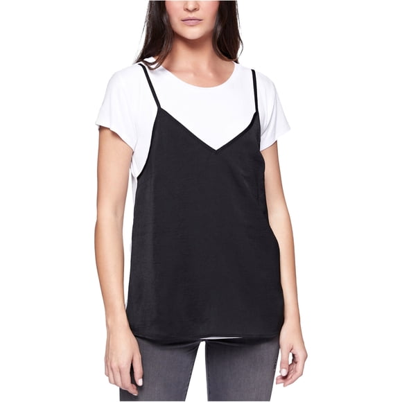 Sanctuary Clothing - Camiseta básica de imitación de cami para mujer, color blanco, mediano