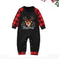 thumbnail image 2 of Odeerbi Christmas Pajamas for Family Holiday Plaid Long Sleeve Family Christmas Pajamas Matching Sets Toddler Casual Print Loungewear Set Two-Piece Sleepwear Xmas PJs Set Black, 2 of 6