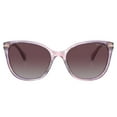 thumbnail image 2 of Ralph by Ralph Lauren RA 5282U Plastic Womens Cat-Eye Polarized Sunglasses Shiny Striped Purple 55mm Adult, 2 of 3
