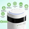 thumbnail image 4 of Atilioo Tower Fan with Remote, 35" Bladeless Standing Floor Fan with 5 Speeds, 64° Oscillation,12H Timer, Quiet Operation & Sleep Mode, White, 4 of 8
