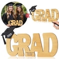 thumbnail image 1 of AKEGAMN Graduation Decorations 2025 Wood Graduation Sign Rustic Grad Board With Grad Cap 2025 Graduation Decorations For High School College Rustic Design: This graduation decor sign is made from pr, 1 of 8