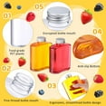 thumbnail image 3 of JUMRHFAN 24 Pack Plastic Bottles with Caps, Clear Juice Bottles Flat Water Bottle Plastic Flask Bottle Reusable Mini Beverage Container for Drinks, Milk, Tea, Alcohol, Liquor (10 oz), 3 of 7