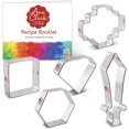 thumbnail image 1 of 5-Piece Digital Block Building Set with Recipe Book, Hexagon, Jewel/Gem, Square, Geometric Plaque, Sword, 1 of 7