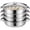 Four floors, variant on Stainless Steel Multi-Layer Steamer with Glass Lid, 3/4/5 Tier Stackable Steamer Pot for Induction Cooktop, Dishwasher Safe for Seafood Vegetables and Dim Sum