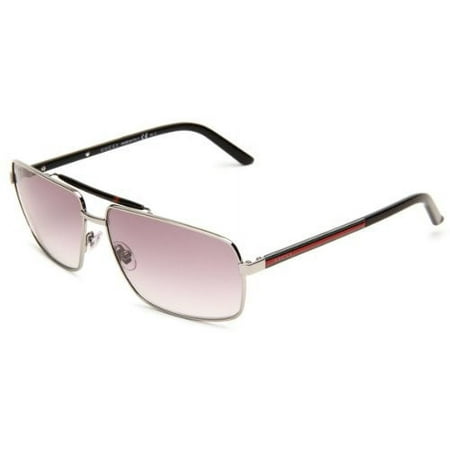 Gucci Men's 2202/S Rectangle Sunglasses,Ruthenium Frame/Grey Gradient Lens,One Size