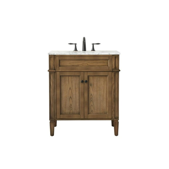 Elegant Lighting Vf12530 Park Avenue 30" Free Standing Single Basin Vanity Set - Wood
