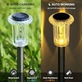 thumbnail image 2 of Solar Lights Outdoor 10 Pack Waterproof 3000K Warm White LED Stainless Steel Stake Outside Lights for Yard Pathway Garden Driveway Walkway Landscape Path Lighting, 2 of 6