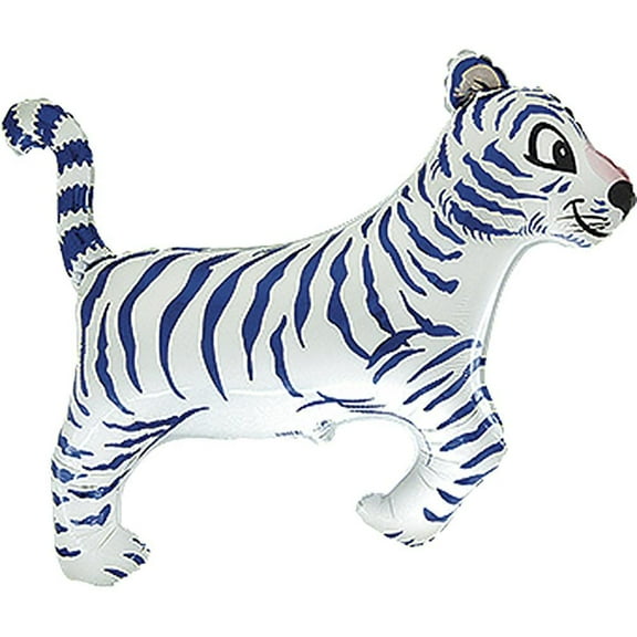 LOONBALLOON Animal Theme Balloons, 36″ TIGER WHITE