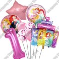 thumbnail image 3 of Globos de aluminio para tarta de princesas Disney, Cenicienta y Bella, de 32 pulgadas, para decoración de fiestas de cumpleaños, juguetes para baby shower para niños, 3 of 5