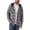 GrayWhite, variant on Men Casual Button Down Flannel Hoodies, Light Men's & Big Men's Hooded Flannel Shirt with Long Sleeves for Spring and Autumn, Single-layer without fleece, Sizes M-3XL