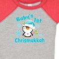 thumbnail image 4 of Inktastic Baby's 1st Chrismukkah with Cute Baby Penguin and Snowflakes Boys or Girls Baby Bodysuit, 4 of 5