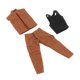 thumbnail image 4 of Abrigo para Muñecas 1/12, Chaleco de a Escala 1/12, Figura de Acción, Ropa para Muñecas, Accesorios para Disfraces, Ropa para Figuras Masculin Café Hugo Figura abrigo, 4 of 10