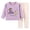 Purple, variant on felwors Toddler Boys Girls Pajama Set 2-Piece Long Sleeve Tee and Pants Kids Fall Clothes Sleepwear Pj Set(Pink,4-5 Years)
