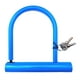 thumbnail image 1 of Candado para bicicleta en U, portátil, irrompible, resistente, universal, para puerta de motocicleta. Azul, 1 of 9
