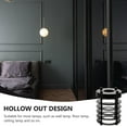 thumbnail image 5 of WHAMVOX Hollow Attractive Lampshade Industrial Style Lamp-chimney 10X10X12CM Black, 5 of 8