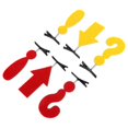 thumbnail image 3 of 6 Pack Trendy Hair Clips and Headbands for Women Fun Symbol Hairpins, 3 of 5