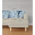 thumbnail image 4 of 18" Elephant Howdah Broadcloth Blown and Closed Pillow in Sky Blue White Fabric, 4 of 5