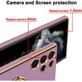thumbnail image 4 of for Samsung Galaxy S22 Ultra Case with Magnetic Ring Holder Soft TPU Electroplated Cover Shockproof Scratchproof Kickstand Slim Protective Phone Case for Galaxy S22Ultra Purple, 4 of 12