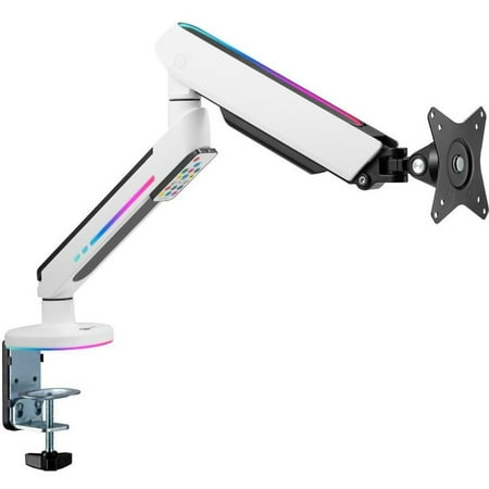 UPC: 0662774044477 | Premium Single Monitor Arm Desk Mount with Gaming RGB Lighting