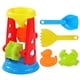 thumbnail image 1 of Juego de juguetes de playa con rueda de agua de arena: set de juego de plástico para niños con arenero, embudo para tamizar arena, pala y kit de herramientas para niños y niñas, 1 of 4