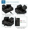 thumbnail image 4 of BM Premium Pack of 2 NP-FV70 Batteries and Dual Bay Battery Charger for Sony Handycam Camcorders, 4 of 7