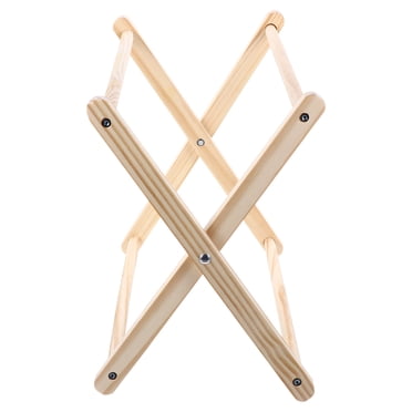 ULTNICE Vintage Magazine Holder Storage Rack Wood Beige 1Pack