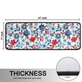 thumbnail image 5 of Kitchen Rugs Sets Of 2,Pioneer Flower Floral Print Pattern Anti Fatigue Kitchen Mat Rugs Non Slip Washable,Decorative Kitchen Floor Mats for Kitchen,Sink,Laundry,17"x47"+17"x47", 5 of 5