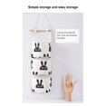 thumbnail image 4 of Diconna 3 Pockets Hanging Storage Bag Cotton Linen Door Wall Closet Organizer, 4 of 9