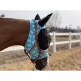 thumbnail image 1 of Máscara antimoscas para caballo TGW RIDING Super Comfort con orejas, verde lago, talla L, 1 of 1