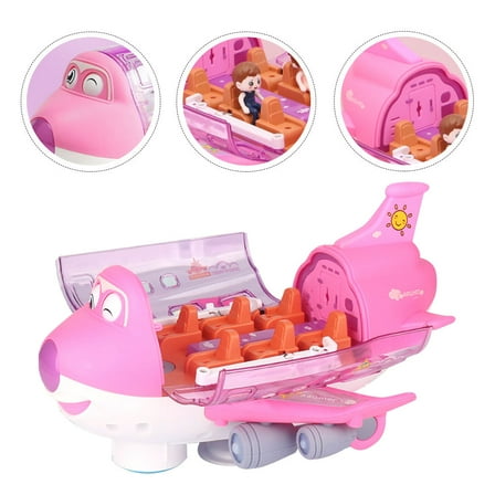 GOOHOCHY  Airplane Toy Flying Toys Toddler Outdoor Foam Planes for Kids Toddlers Baby Pink
