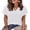 White, variant on Ronuti Womens Summer Tops Short Rolled Sleeve Shirts 2026 Fashion V Neck Clothes
