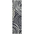 thumbnail image 2 of Addison Rugs Chantille Indoor/Outdoor Transitional Swirls Black Washable Runner Rug, 2'3" x 7'6", 2 of 6