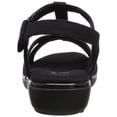 thumbnail image 3 of Grasshoppers Women's Rose Flat Sandal, Black, 8.5 W US, 3 of 8