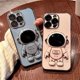 thumbnail image 2 of Funda con soporte plegable de astronauta galvanizada para iphone 11 12 13 14 Pro Max x xr xs max 7plus, funda protectora de silicona para lente de cámara Deng Xun unisex, 2 of 2