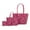 Fuchsia, variant on Lady Women’s Tote Bag, Small Tote with Wallet, Signature Vegan Leather Handbag Set by Mia K.
