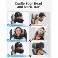 thumbnail image 4 of Almohada de viaje YFONG con soporte cervical de espuma viscoelástica 360°, 4 of 8