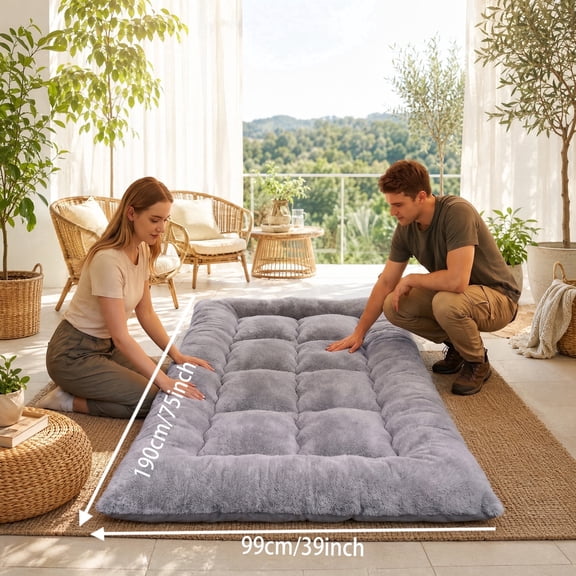 Super soft and fluffy floor mattress，Foldable sofa mattress, Suitable for camping guest rooms, dormitory bedrooms, bedrooms, and caravans, mattresses