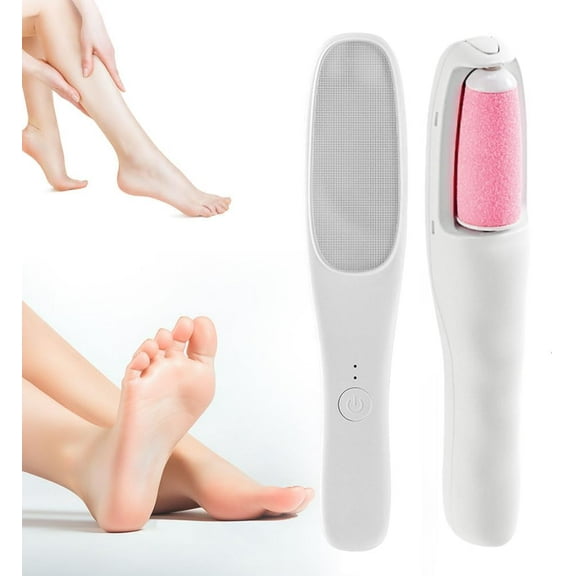 Electric Callus Remover 2 In 1 Foot Remover Pedicure Tools for Feet Pumice Stone Dead Skin Remover Foot File Exfoliator for Foot Care Handle for Shower