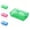 Gray, variant on QuanTara Large Capacity Clear Pencil Box, Stackable Plastic Supply Case with Snap-Tight Lid, 8"X4.7"X2.4" Translucent Pink Pen Organizer