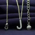 thumbnail image 3 of 18K Yellow Gold Plated Initial Necklace | Moissanite Diamond Alphabet Necklace | Dainty Necklaces for Her | Letter "J" Pendant Necklace |18" + 2" Adjustable Chain, 3 of 6