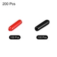 thumbnail image 3 of Unique Bargains 200pcs Rubber End Caps Cover Assortment 2.5mm Screw Thread Protector for Screw Bolt Black Red, 3 of 5